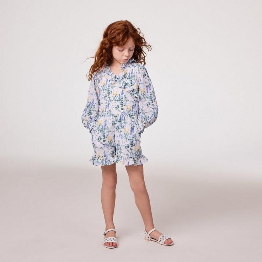 Janie and Jack Floral Ruffle Romper NWT 2T